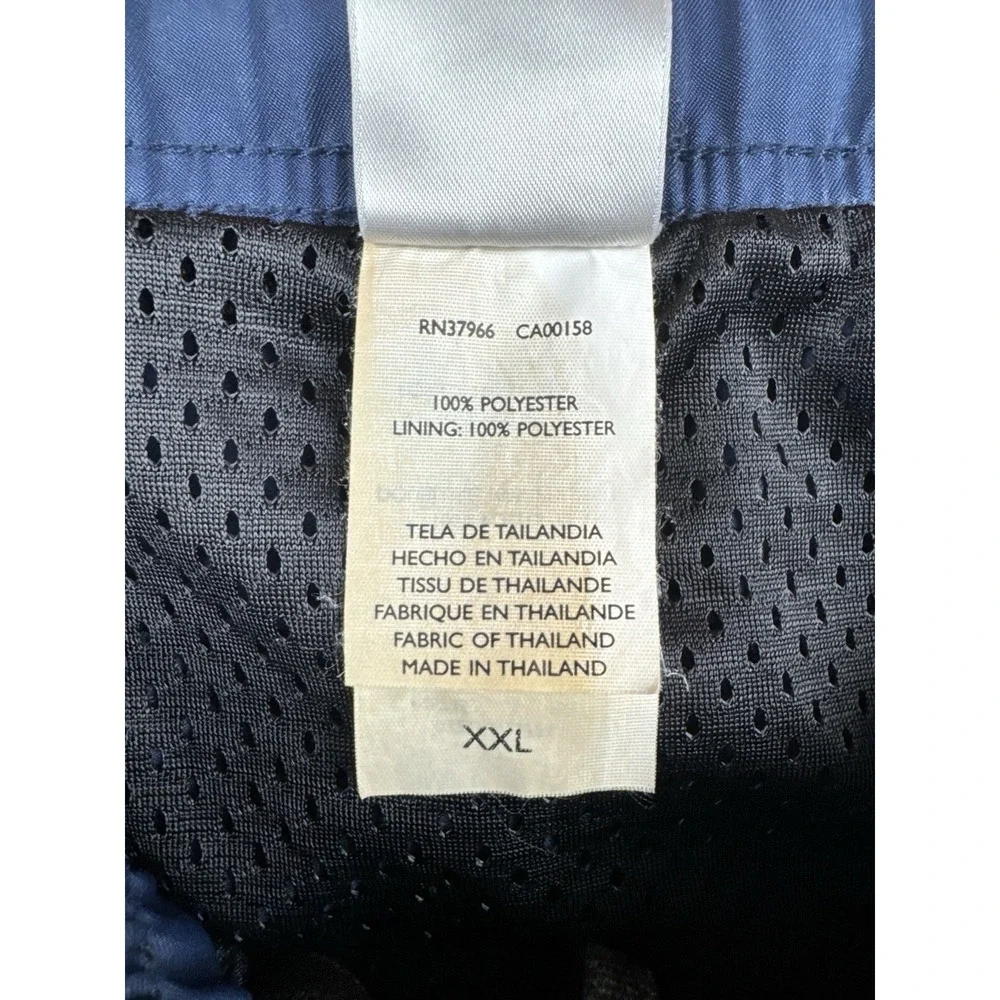 Vintage Y2K Nike Swim Trunks Men's XXL Gray Swoosh Board Shorts Silver Tag